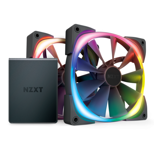 NZXT Aer RGB2 140mmx2  PACK with HUE 2 controllers